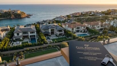 Luxury homes overlooking the ocean